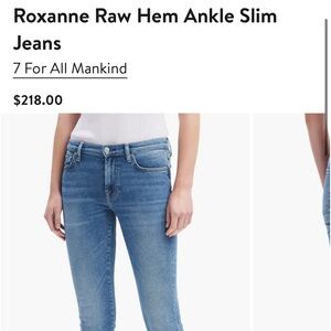 Size 26. 7 for all Mankind jeans. Like new condition